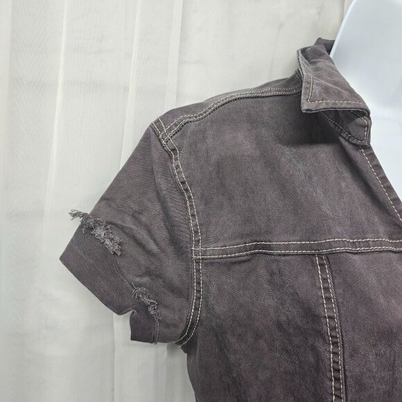 Universal Thread Lavender Jumpsuit Distressed Grunge Punk 6 - Picture 3 of 13